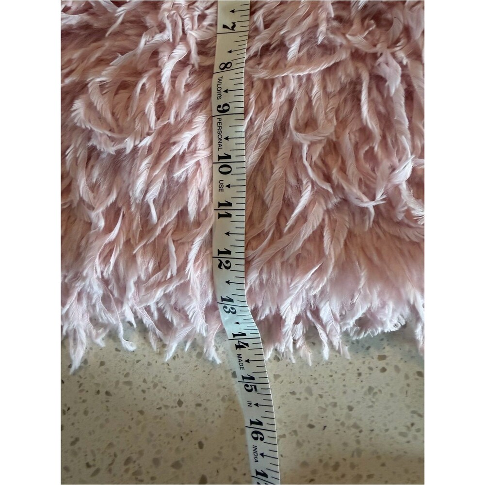 naked wardrobe Blush Pink Faux Fur Mini Skirt S - Picture 4 of 6